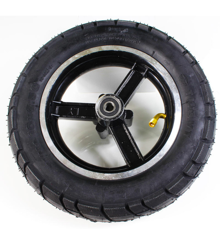 RUEDA DELANTERA COMPLETA (NEUMÁTICO + CÁMARA + LLANTA) MSC-005PRO 10 PULGADAS