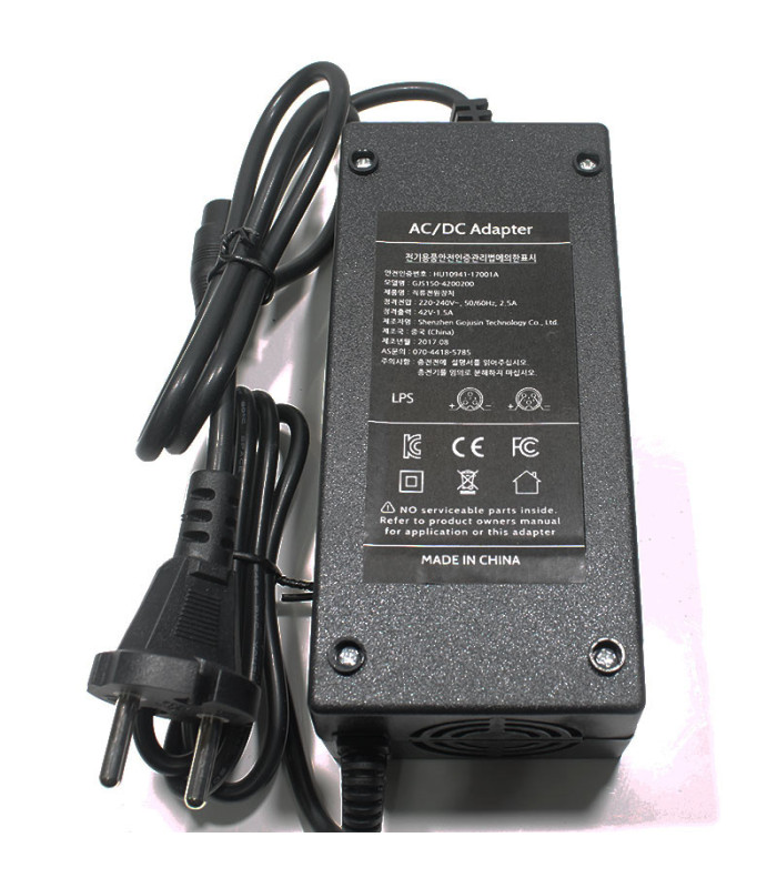 CARGADOR 36V PATINETE ELÉCTRICO MASSCITY