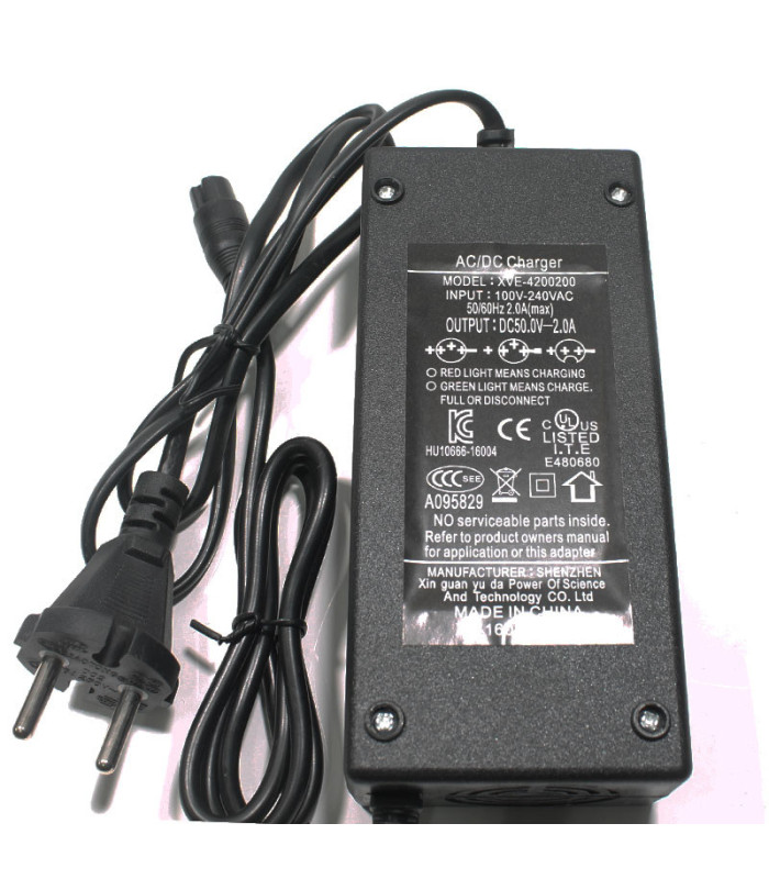 CARGADOR 48V PATINETE ELÉCTRICO MASSCITY