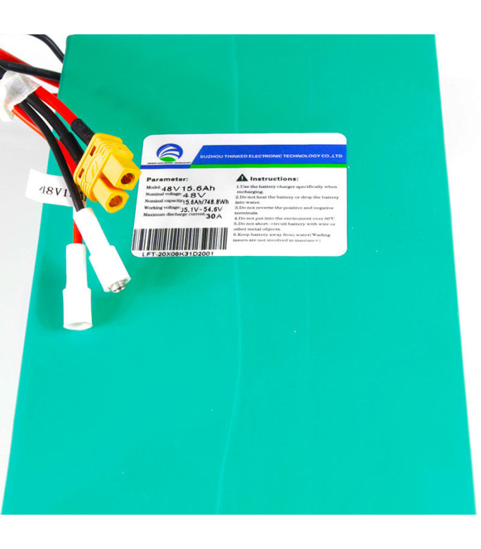 BATERÍA PATINETE ELÉCTRICO MSC-005PRO 48V 15.6AH (26 X 12 X 7CM)