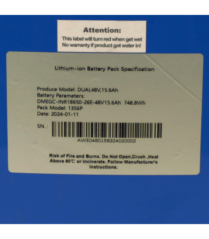 BATERÍA 48V 15.6Ah  PATINETE BLADE M10PRO MASSCITY